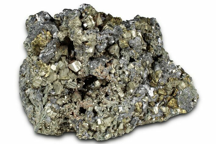 Sparkling Galena, Pyrite, and Chalcopyrite Cluster - Kosovo #358985